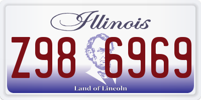 IL license plate Z986969