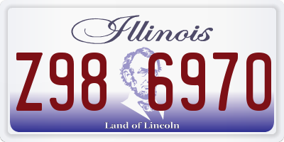 IL license plate Z986970