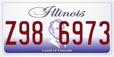IL license plate Z986973