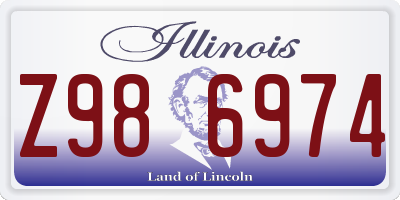 IL license plate Z986974