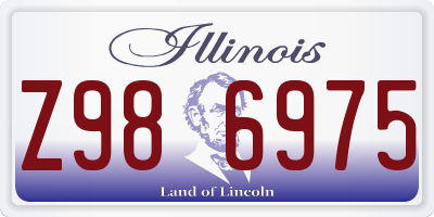 IL license plate Z986975