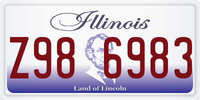 IL license plate Z986983