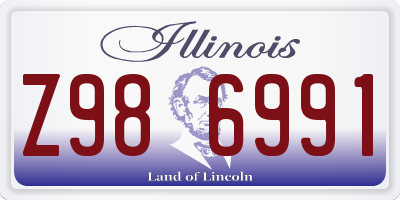 IL license plate Z986991