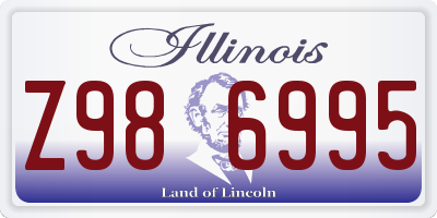 IL license plate Z986995