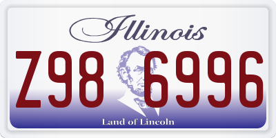 IL license plate Z986996