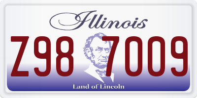IL license plate Z987009