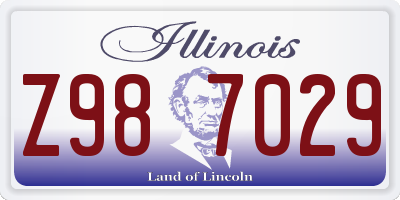 IL license plate Z987029