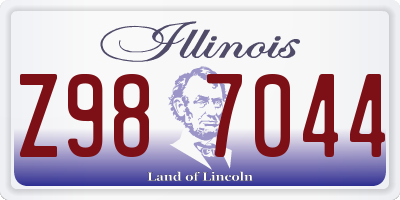 IL license plate Z987044