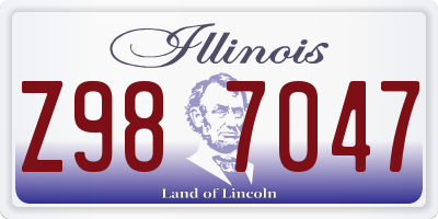 IL license plate Z987047