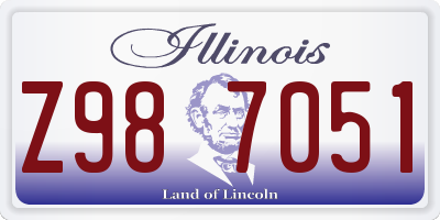 IL license plate Z987051