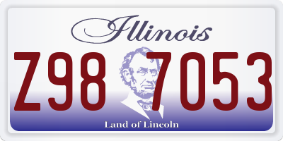 IL license plate Z987053