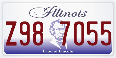 IL license plate Z987055