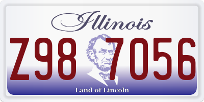 IL license plate Z987056