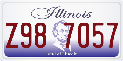 IL license plate Z987057