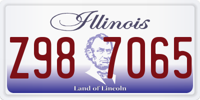 IL license plate Z987065