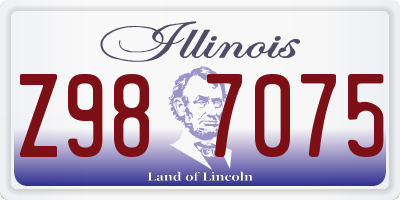 IL license plate Z987075