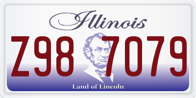 IL license plate Z987079