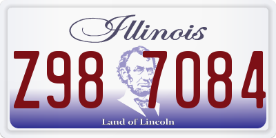 IL license plate Z987084