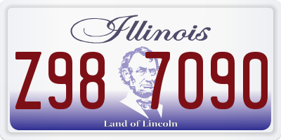 IL license plate Z987090