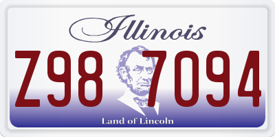 IL license plate Z987094