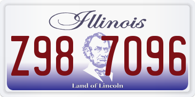 IL license plate Z987096