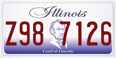 IL license plate Z987126