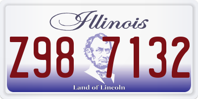 IL license plate Z987132