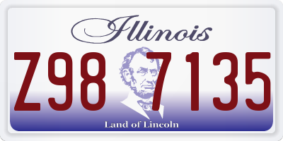 IL license plate Z987135