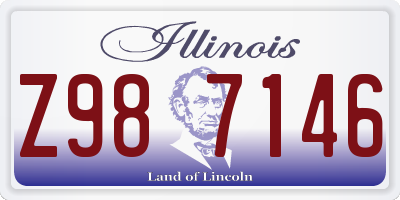 IL license plate Z987146