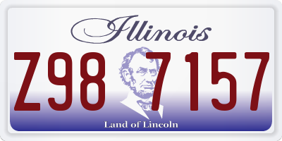 IL license plate Z987157