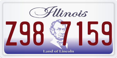 IL license plate Z987159