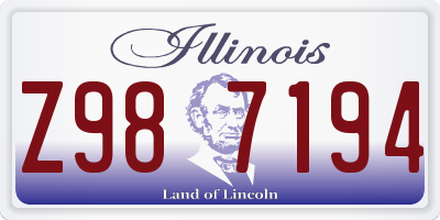 IL license plate Z987194