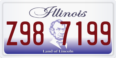 IL license plate Z987199