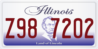 IL license plate Z987202