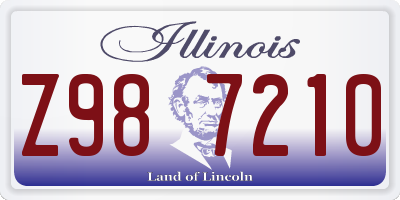 IL license plate Z987210