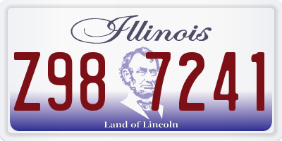 IL license plate Z987241