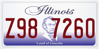 IL license plate Z987260