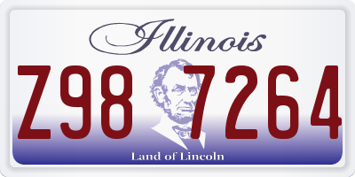 IL license plate Z987264