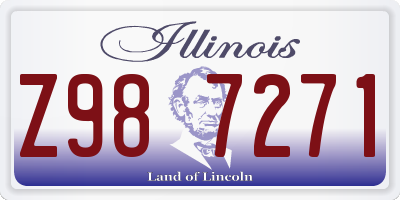 IL license plate Z987271