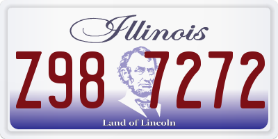 IL license plate Z987272