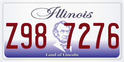 IL license plate Z987276