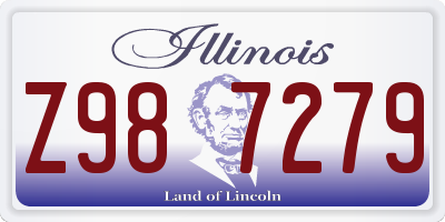 IL license plate Z987279