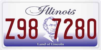 IL license plate Z987280