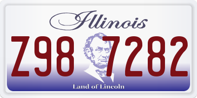 IL license plate Z987282