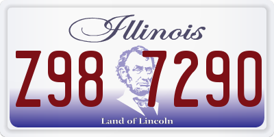 IL license plate Z987290