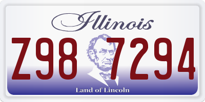 IL license plate Z987294