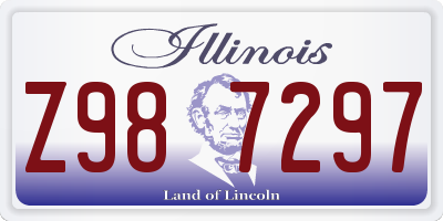 IL license plate Z987297