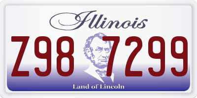 IL license plate Z987299