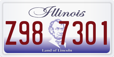 IL license plate Z987301