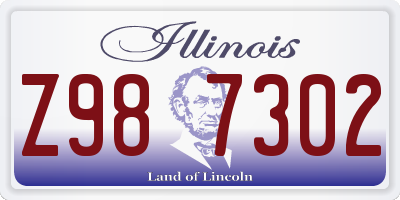 IL license plate Z987302